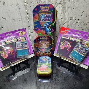 Pokémon TCG Ascended Heroes Bundle/Lot Tech Collection Mega Charizard X Tin